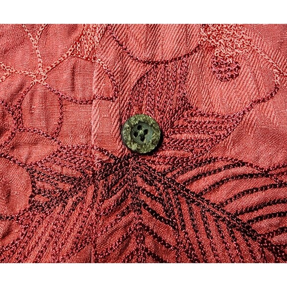 Tommy Bahama NFL Arizona Cardinals Tropical Floral Camp Shirt Island Zone Size L - Picture 11 of 11